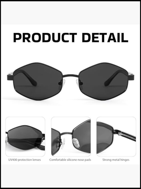 Trendy Polarized Sunglasses with TR90 Frame UV400 Protection Retro Cateye